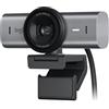 Logitech MX Brio 705 for Business 4K Webcam con correzione automatica della luminosità, Ultra HD, inquadratura automatica, Show Mode, USB-C, compatibile con Microsoft Teams, Zoom, Google Meet -Grafite