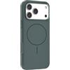 N NEWTOP Cover CV59 Compatibile per Apple iPhone 17 PRO MAX, Custodia TPU Simil Velluto Flessibile Morbida Case Semi Rigida Protezione Cromata Fotocamera Anti Urto Magnete Ricarica Wireless (Verde)