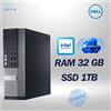Dell PC DESKTOP DELL 9020 SFF INTEL-CORE RAM 32GB SSD 1TB WIN 11 PRO RICONDIZIONATO