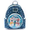 LOUNGEFLY, Mochila Mickey Minnie Snowman Disney 26 cm Unisex-Adulto, Standard, Taglia unica
