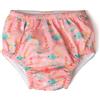 Costume da bagno pannolino rosa con protezione upf50+ 18mesi