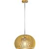 V-TAC VT-3200 Lampadario led portalampada E27 pendente finitura in legno orientale rotondo 330 * 220mm - 40531