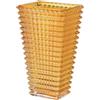 MCMCNCUIU Grande vaso di vetro ambrato per fiori e centrotavola vaso moderno per soggiorno, camera da letto, tavolo da pranzo, compleanno, matrimonio, 28 cm