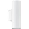 Eglo LED Lampada da Parete Esterna Riga-LED, Lampada da Esterno a 2 | fiamme, Applique in acciaio zincato e plastica, Colore: Nero, Bianco, IP44