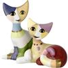Goebel Figurine 31-400-94-1 - Mini gatto Tea E Tazio - Rosina Wachtmeister in porcellana di biscotto, colore: Multicolore, dimensioni: 9 x 6 x 8 cm