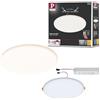 Paulmann Pauleen Paulmann 93064 Pannello LED Lampada da Incasso Veluna VariFit IP44 dimmerabile su 3 Livelli 215mm Tondo 1x21 Watt plafoniera Satinato plastica 3000 K 21 W, Chrome Matt, Ø
