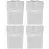 Keden Set di 4 bidoni raccolta KEDEN SORTIBOX per il riciclaggio, bianco, 80L