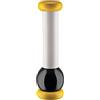 Alessi MP0210 1 Totem Domestici Macinasale, Pepe e Spezie di Design in Legno di Faggio, Giallo, Nero e Bianco