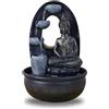 Zen Light, Harmonie - Fontana in poliresina, 26 x 16 x 40 cm, Colore: Nero