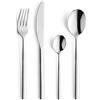 AMEFA - Set di 24 posate per 6 persone - Carlton - Acciaio 18/0 - Finitura Brillante