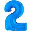 Grabo 002B-P - Confezione singola Superloon, numero 2, lunghezza 40 cm, colore: blu, taglia unica