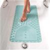 edihome, Tappetino Doccia Antiscivolo, 90x41,5 cm, Tappeto Bagno, Bolle con Ventose Senza BPA, Antibatterico, Resistente alla Muffa, Lavabile in Lavatrice, Sicurezza Familiare (Turchese, 90x41,5 cm)
