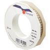 Präsent Vichy - Nastro in taffettà a quadretti, 15 mm x 20 m, colore: talpa e bianco