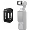 TELESIN Obiettivo grandangolo 112° per DJI Osmo Pocket 4/3, obiettivo in vetro magnetico rivestito più volte, campo visivo esteso 0,72x per vlog e fotografia di viaggio, accessorio Osmo Pocket 4/3