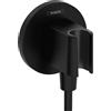 Hansgrohe 26888670 Fixfit S Uscita a Muro con Set Porter, Nero Opaco