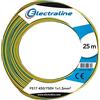 Electraline 13102 Cavo Unipolare FS17, Sezione 1 x 1.5 mm², Giallo/Verde, 25 m