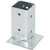 Alberts GAH-Alberts 211714 Porta palo da avvitare, Acciaio, 71 x 71 mm