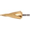 KS Tools 330.2352 Fresa a Gradini in HSS-Tin, Diametro 4-22 mm
