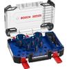 Bosch Professional 9 pz. Set di Seghe a Tazza Expert Tough Material (per Legno con Metallo, Ø 22-68 mm, Accessorio Trapano a Percussione)