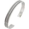 Treasure Bay Bracciale rigido in argento Sterling 925, 9 mm, per uomo e donna, Misura unica, Argento