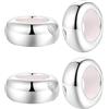 JYRRONG Clip Stopper Charms Sterling Silver Rondelle Spacer Bead for Pandora Charm Bracelets, talla única, Argento sterling, Zircone