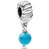 Pandora Moments 793901C01 - Ciondolo in argento Sterling, compatibile con Moments, 5,9x8,5x5,1 mm, Argento sterling, Turchese