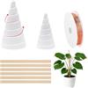 AMONENZ Bobina di Avvolgimento per Elettrocoltura, Giardinaggio Filo di Rame 2,5 m e 2 Pezzi Jig per Elettrocoltura Giardinaggio, 6 Picchetti Supporto Piante per Elettrocoltivazione Piante e Ortaggi