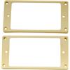 Musiclily Pro Mascherina in Plastica Pickup Humbucker Fondo Curvo per Chitarra Elettrica China Epiphone, Crema