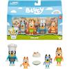 BlueY Pack de 4 figuras - BLUEY - La familia en la cocina