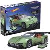 Mega Bloks MEGA Hot Wheels - Aston Martin Vulcan, Set da Costruzione con 635 Pezzi e Modellino die-cast Incluso, Regalo per Collezionisti, Giocattolo per Bambini, 10+ Anni, HMY97
