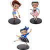 OPO 10 - Set di 3 Statuette compatibili con Betty BOOP Dance USA: Rock + Country + Madison - Altezza 12 cm - LBB2