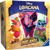 Ravensburger Disney Lorcana Set 3 Into The Inklands Illumineer's Trove - Include: 8 Booster (con 12 carte casuali ciascuno), scatola da collezione con segnalibri, dadi e contatore, in inglese