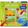 Ravensburger - Puzzle 18 Mesi | My First Puzzle | 4 in a box Puzzles 2-3-4-5 Pezzi | 17x12 | puzzle bambini 2 anni | Regalo bambina 2 anni e Bambino | Dinosuri