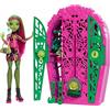 Monster High Segreti da Brivido - Venus McFlytrap e I misteri in Giardino, set con bambola e guardaroba, 19 accessori e abiti per il tea party inclusi, giocattolo per bambini, 4+ anni, HYT75