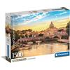 Clementoni Puzzle Collection - Rome - 1500 Pezzi - Puzzle Adulti, Poster Incluso, Puzzle Città, Divertimento Per Adulti, Made In Italy, 31717