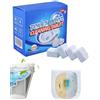 ZKUNL 12 PCS Pastiglie anticalcare per cassetta wc-Confezione da pastiglie per la pulizia del WC con bicarbonato di sodio - Detergente effervescente per WC per calcare