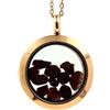 A Bijoux Pietre E Minerali. Collana Granato Grezzo. Modello Medaglione 25 Mm. Colore Oro
