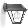 Philips Alpenglow Applique LED, Lampada da Esterno, Resistente a Intemperie IP44, Durevole, Design Classico, Alluminio, Grigio Antracite, Lampadina E27 Venduta Separatamente