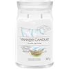 Yankee Candle Signature candela profumata, Cotone pulito in giara grande, Candele di miscela di cera di soia lunga durata