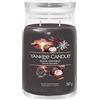 Yankee Candle Signature Candela Profumata, Cocco Nero in Giara Grande, Candele di Miscela di Cera di Soia Lunga Durata, Regalo per le Donne