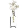Balvi Vaso Bottle Silhouette Colore nero Vaso decorativo in vetro e metallo Vaso originale a forma di