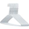 Hangerworld 50 Grucce in Metallo Bianco 40cm Salvaspazio Extra Strong per Lavanderia