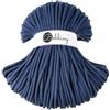 Bobbiny Jumbo 9 mm intrecciato macramè corda (Jeans) 100 m