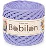 Bobilon Filato di cotone morbido per maglietta, per uncinetto, materiale per maglieria, leggero e traspirante, 100 metri, 5-7 mm, lavanda
