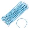 Sparkeads - 20 corde per braccialetti intrecciati semi-finiti, 9-1/4 pollici, regolabili, in poliestere cerato, per braccialetti di coppia e creazioni di gioielli fai da te, colore: ciano