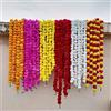 Buycrafty Confezione da 5 ghirlande di fiori artificiali miste di calendula, lunghezza 1,5 m, per l'uso in feste, celebrazioni, matrimoni indiani, eventi a tema indiano, decorazioni, Natale in casa