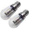 Ruiandsion E12 Lampadina LED 220V AC 10mm Base a vite Lampadina di ricambio LED Aggiornamento per candele Luci per arredamento camera da letto per la casa, bianco caldo 3000K (confezione da 2)