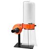VEVOR Aspiratore di Polvere a Ciclone Vortex da 800 CFM 2,5 Micron, Sistema di Raccolta con Sacco di Raccolta da 60L, Sacco Filtro e Ruote, Velocità di 2800 giri/min, per Lavorazione del Legno