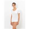 EMMEBIVI MAGLIA MEZZA MANICA GIROCOLLO EMMEBIVI 30813 01 BIANCO