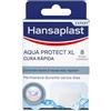 Elastoplast Hansaplast Aqua Protect XL, medicazioni avanzate per accelerare il processo di guarigione, impermeabili e traspiranti per ferite medie, 1 x 8 pezzi (4,3 x 6,5 cm)